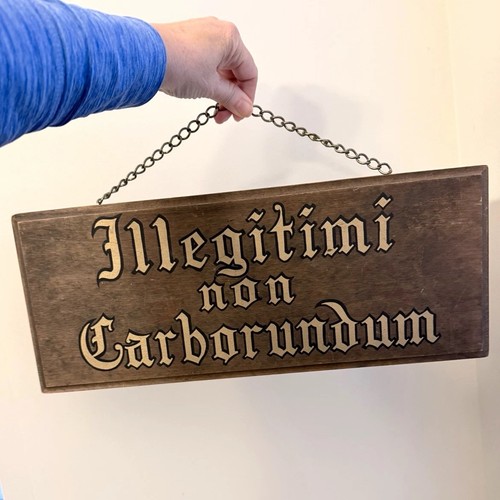 Insegna appendere legno - in,