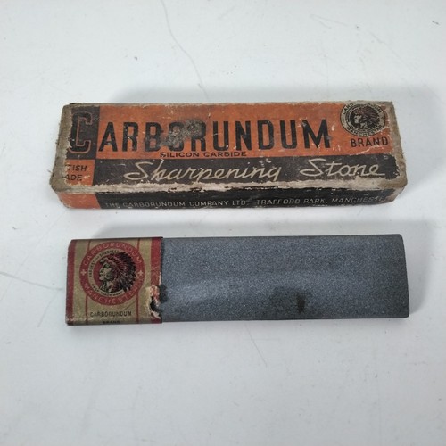 Carborundum sharpening stone - sharpening,
